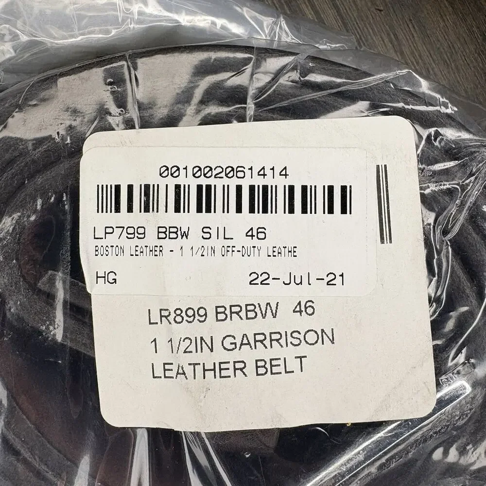 Boston Leather Off Duty Belt Size 46